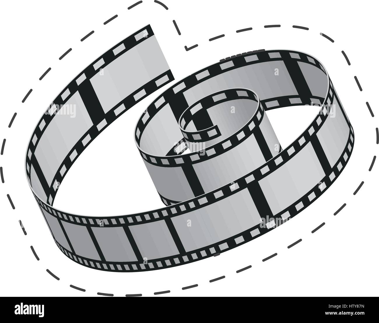 Film Strip Movie Template Stock Photos & Film Strip Movie Template