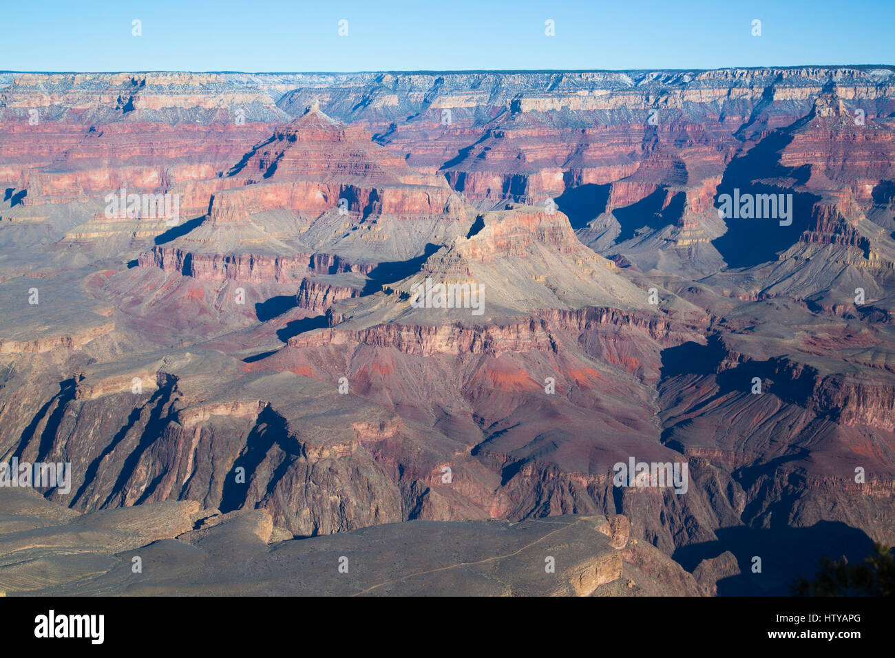 From Yavapai Point, South Rim, Grand Canyon National Park, UNESCO World Heritage Site, Arizona, USA Stock Photo