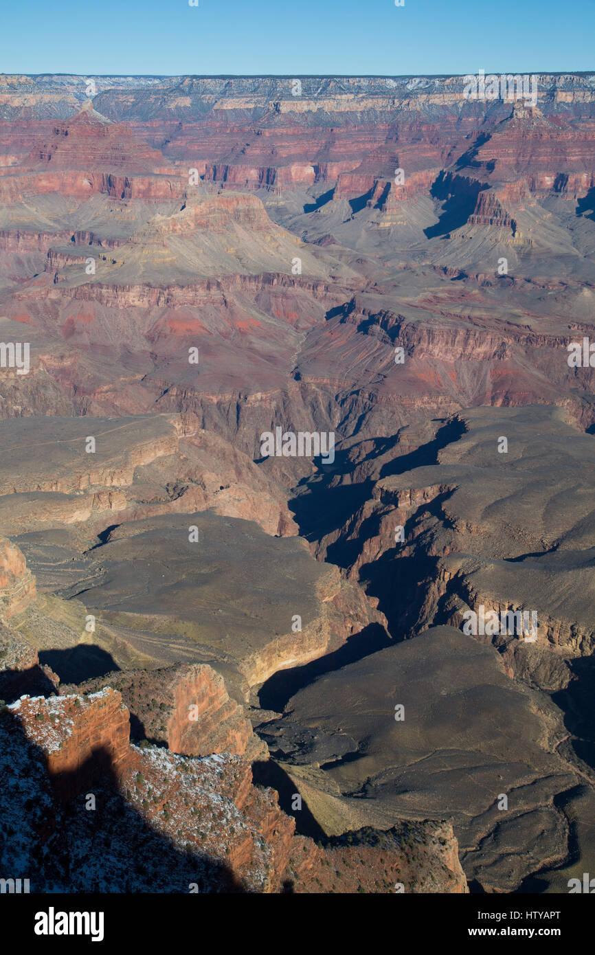 From Mather Point, South Rim, Grand Canyon National Park, UNESCO World Heritage Site, Arizona, USA Stock Photo