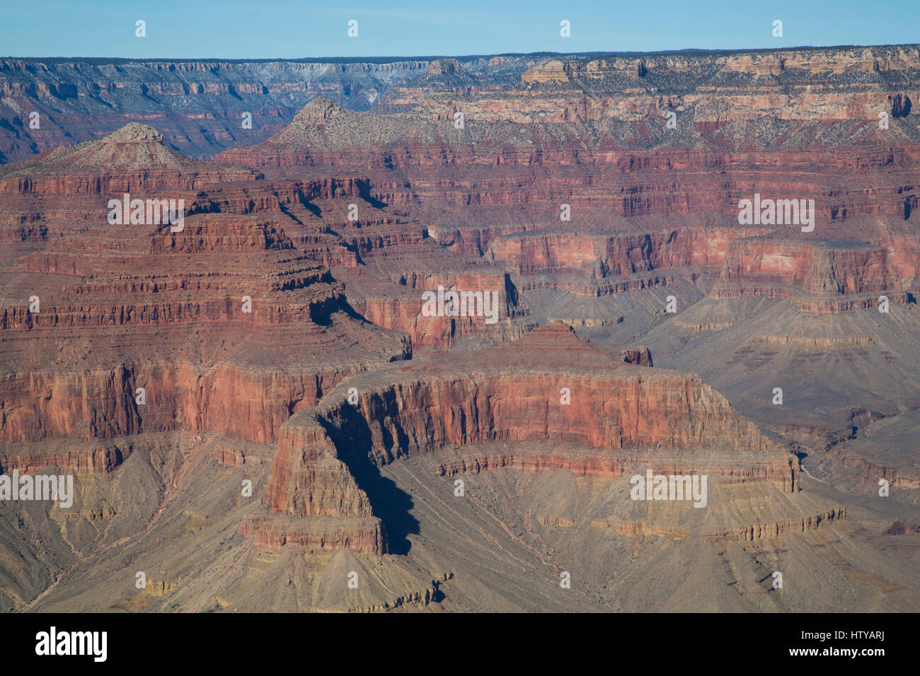 From Mojave Point, South Rim, Grand Canyon National Park, UNESCO World Heritage Site, Arizona, USA Stock Photo