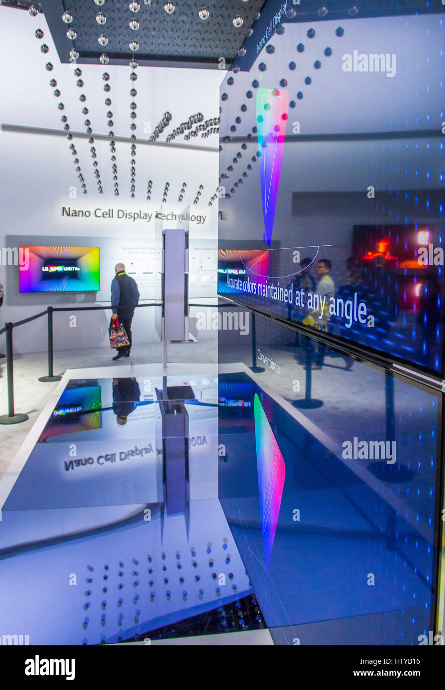 LAS VEGAS JAN 08 The LG booth at the CES show held in Las Vegas on