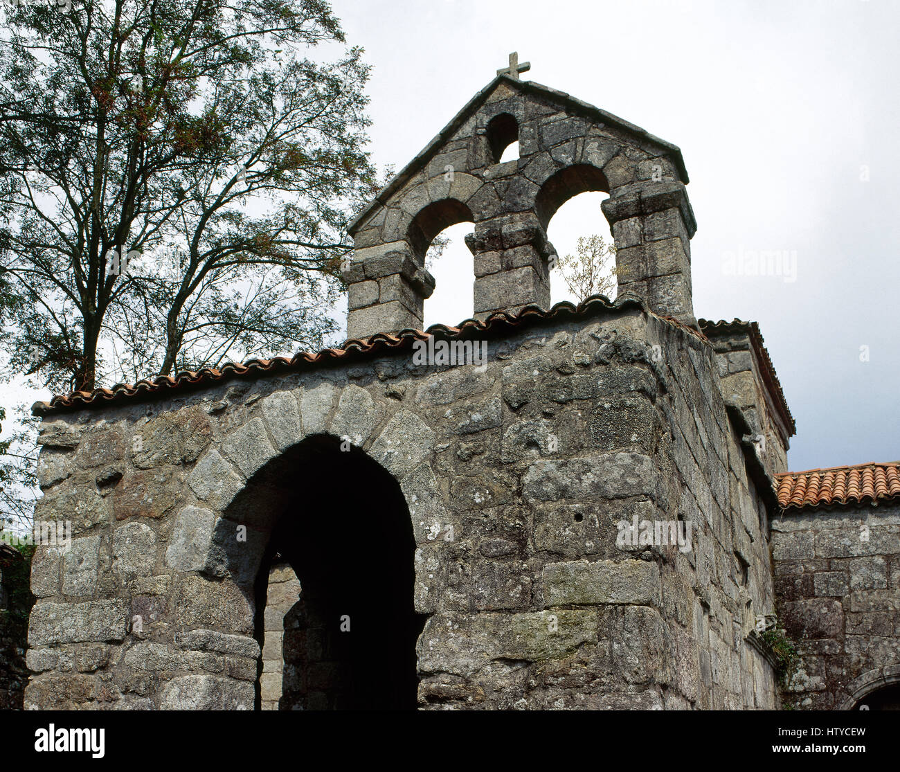Spain. Galicia. Bande. Visigoth church of Santa Comba. 7th century. The
