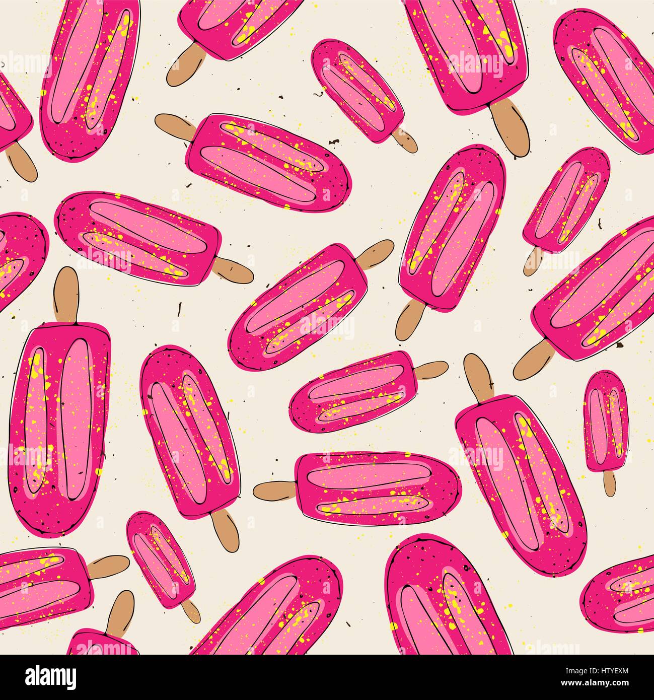 Ice cream seamless pattern illustration Stock Vector Image & Art - Alamy
