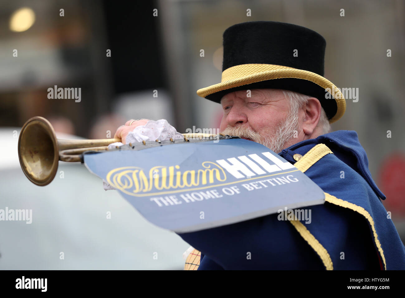 A William Hill promotional town crier in Cheltenham Town Centre Stock Photo Alamy