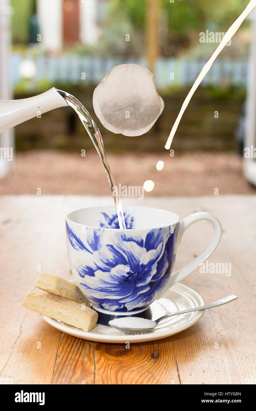 A Good Cup of Tea Tea Ingredients Stock Photo Alamy