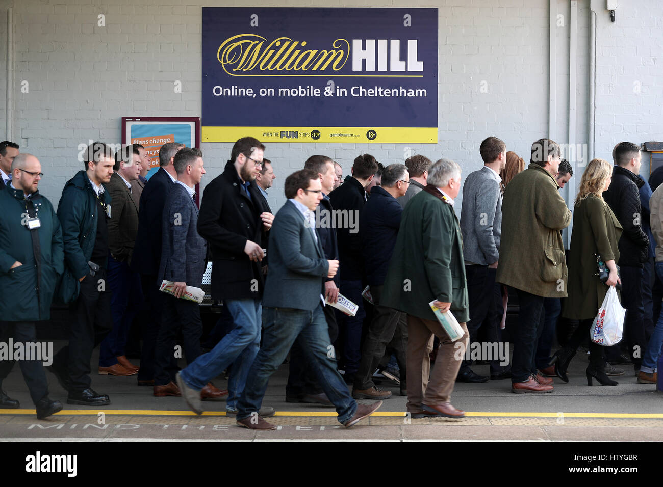 William Hill branding at Cheltenham Spa train station Stock Photo Alamy