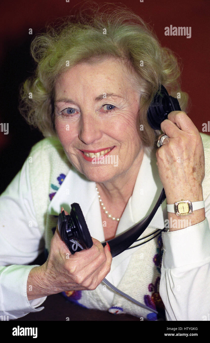 Dame Vera Lynn during her interview with BBC World Service programme 'Outlook', which is to be broadcast to the Middle East. Stock Photo