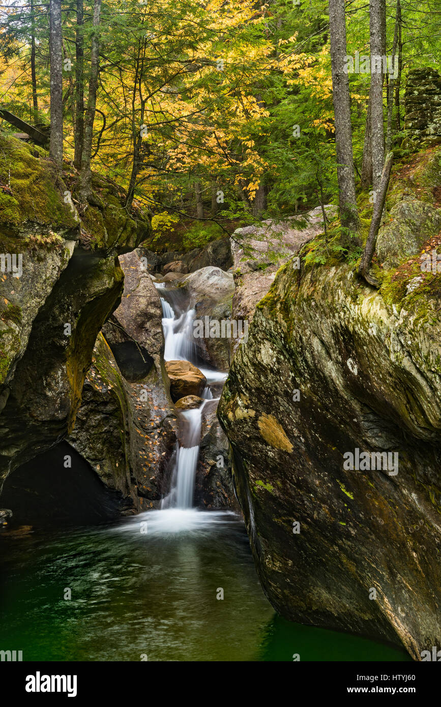 Stone wall new england forest hi-res stock photography and images - Alamy