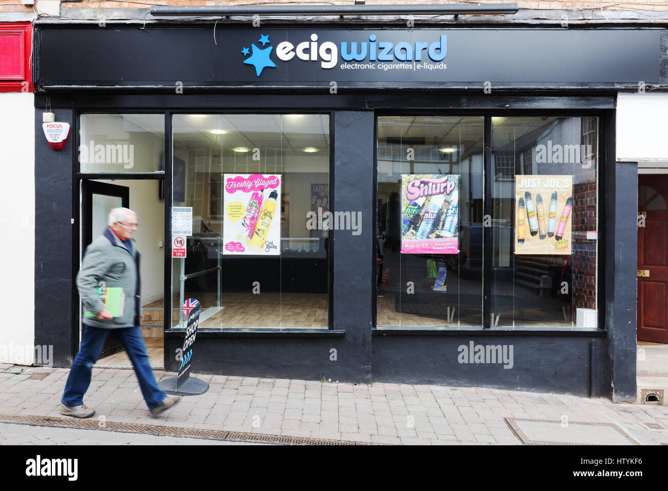 Ecigwizard shop, Evesham, Worcestershire England UK Stock Photo