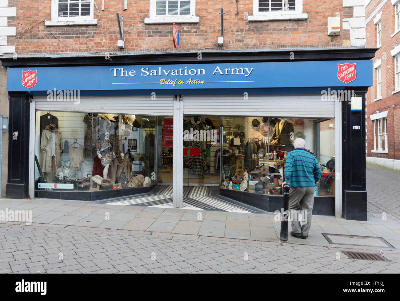 Salvation Army Charity shop, Evesham, Worcestershire England UK Stock Photo