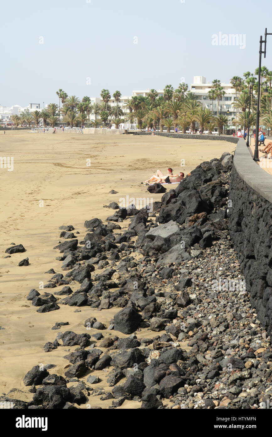 Matagorda Beach, Lanzarote, Canary Islands Stock Photo