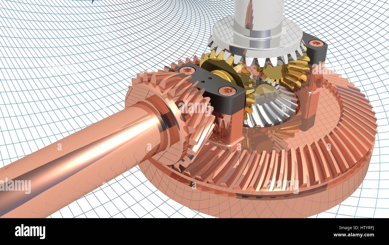 Differential gear Stock Photo