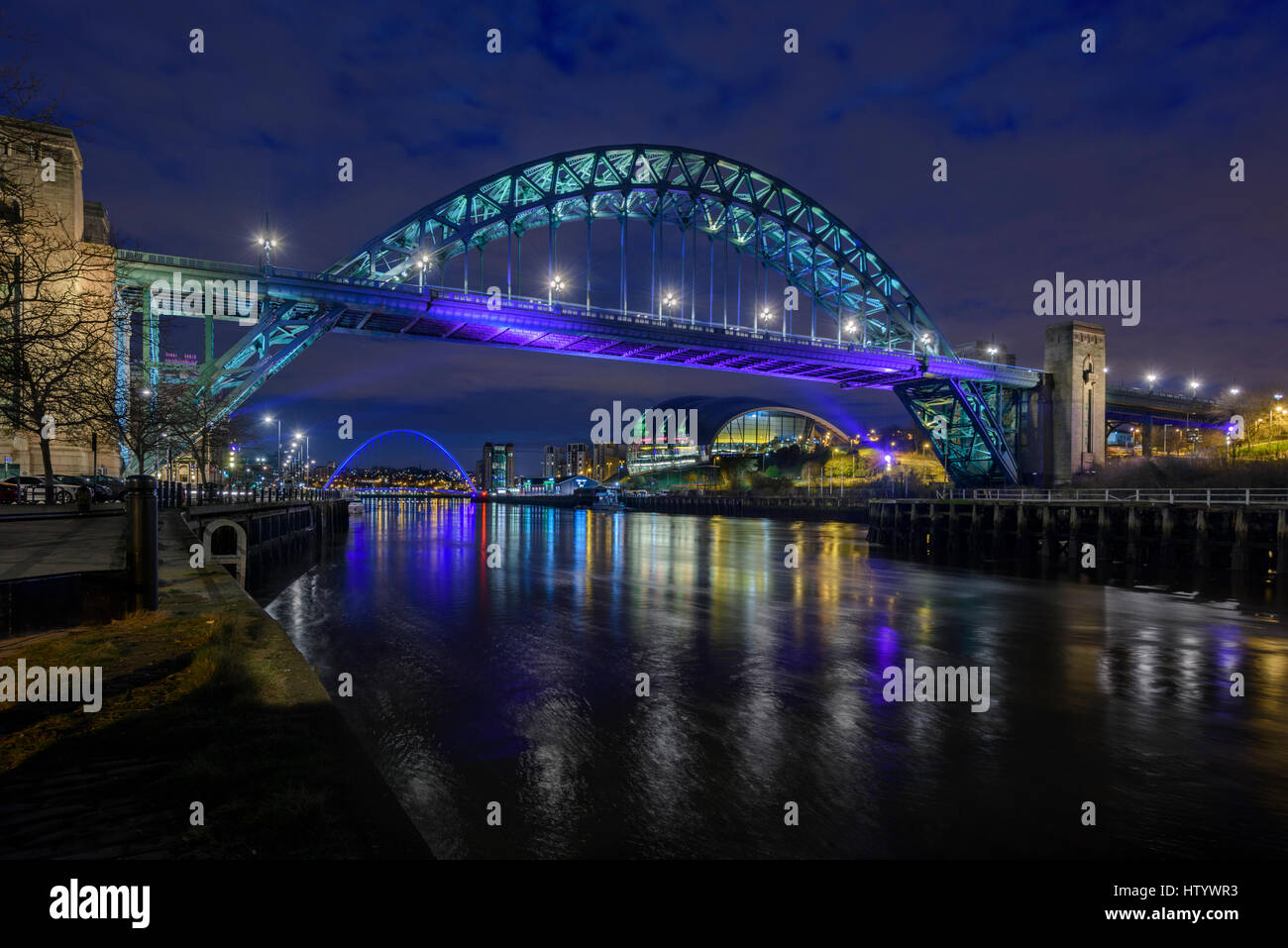 The iconic view of the tyne bridge hires stock photography and images