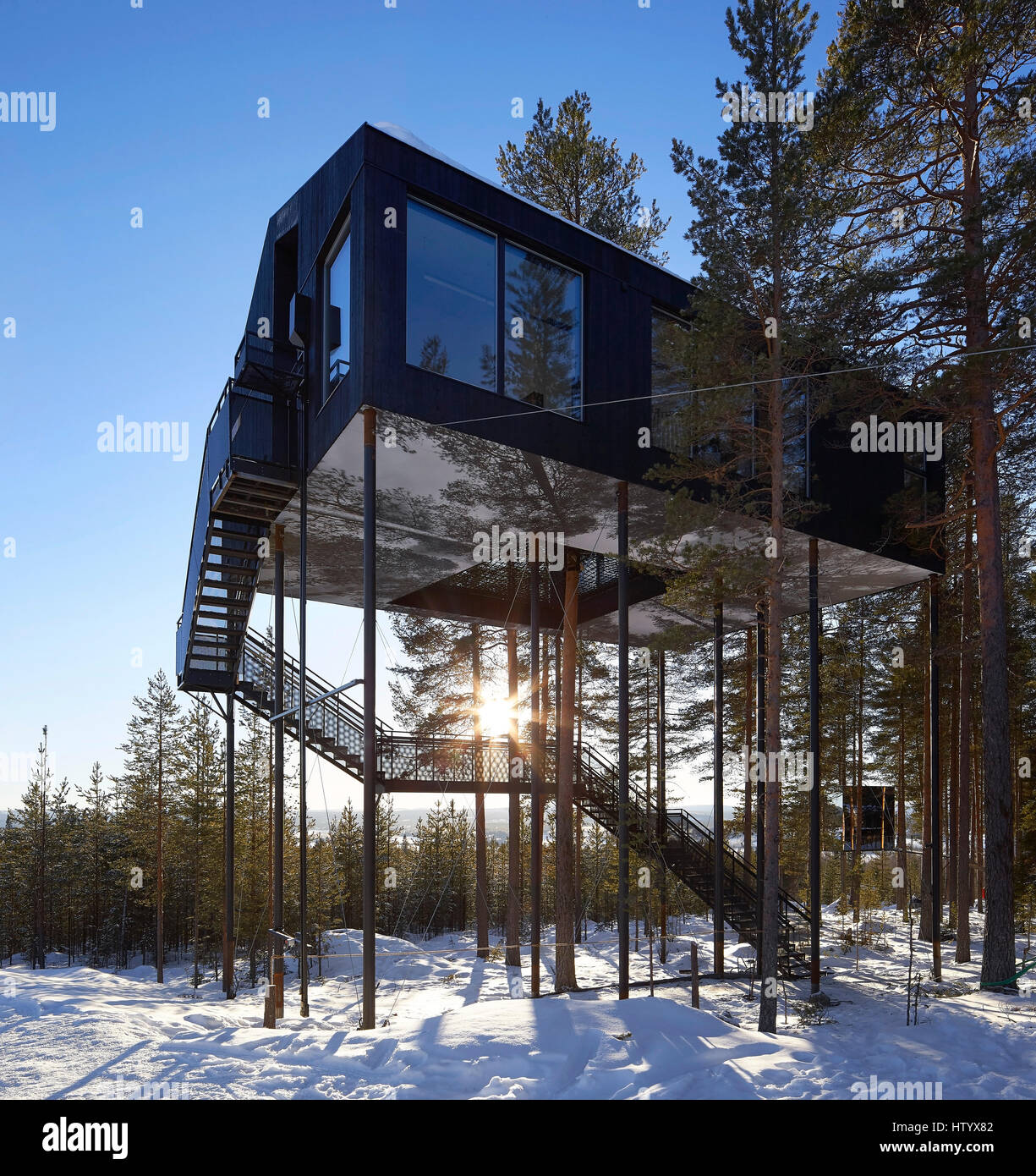 The 7th Room. Treehotel, Harads, Sweden. Architect: various, 2016. Stock Photo