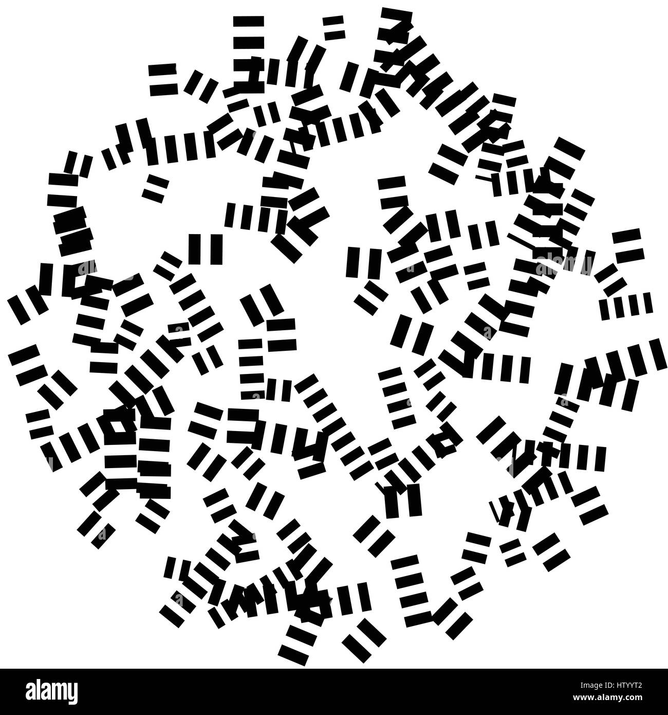Chaotic random scattered shapes. Abstract geometric pattern Stock ...