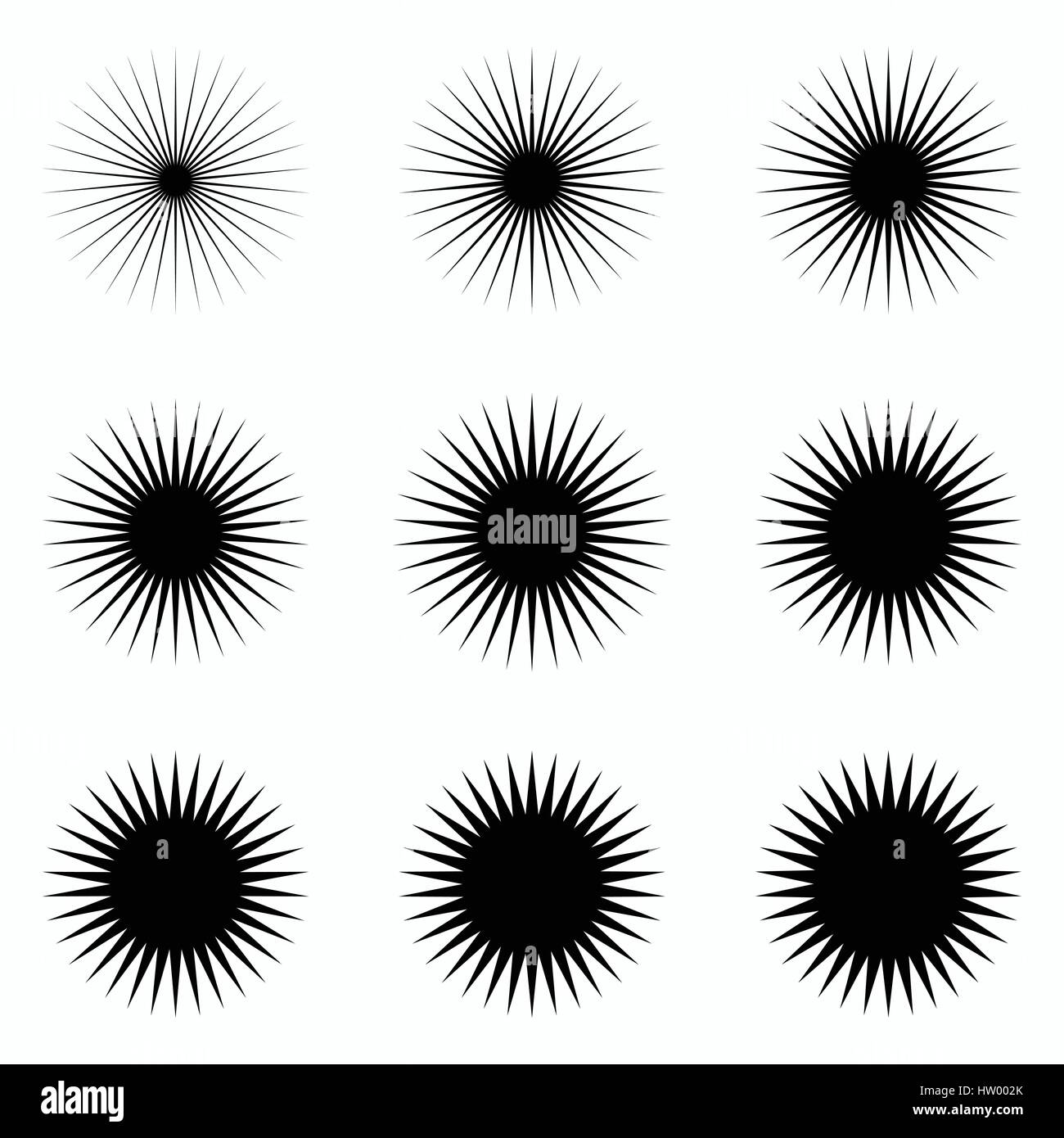 Random Radiating Patterns Radial ray patterns sunburst hi-res stock photography and images - Alamy