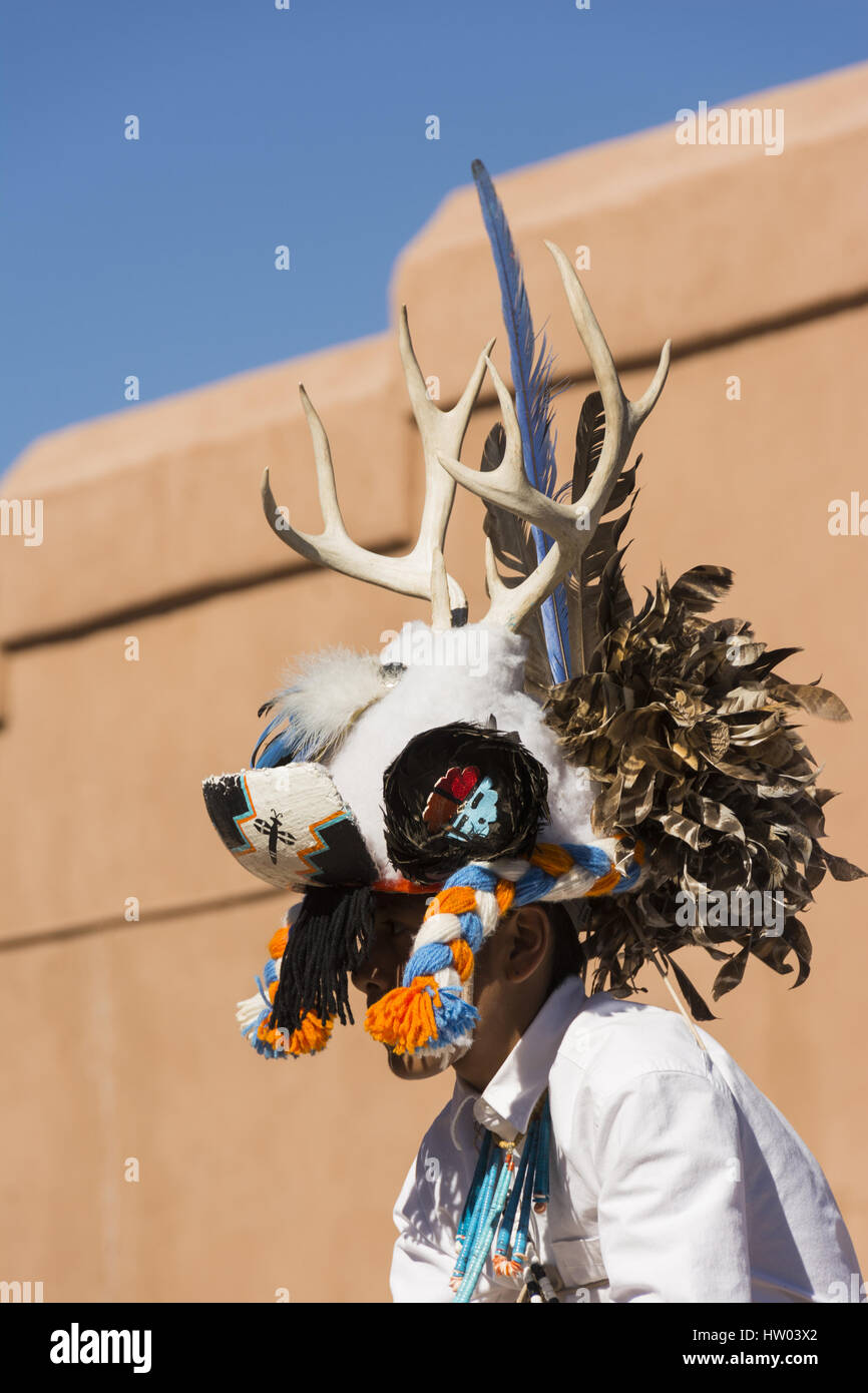 New Mexico, Pueblo of Zuni, Zuni Visitor and Arts Center, Zuni dancers