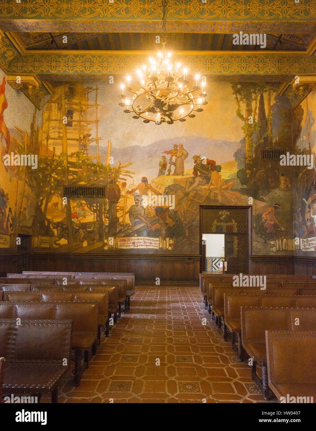 California Santa Barbara County Courthouse Mural Room