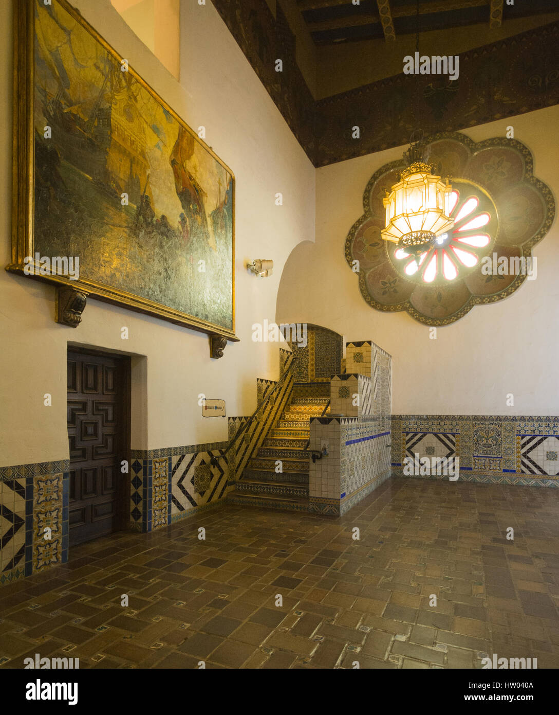 California Santa Barbara County Courthouse Mural Room