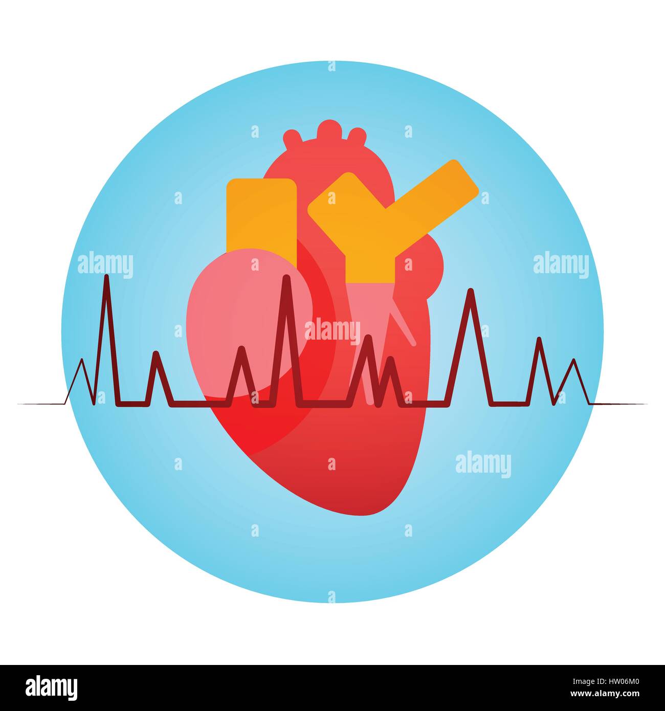 Heart Pulse Health World Day Global Holiday Stock Vector