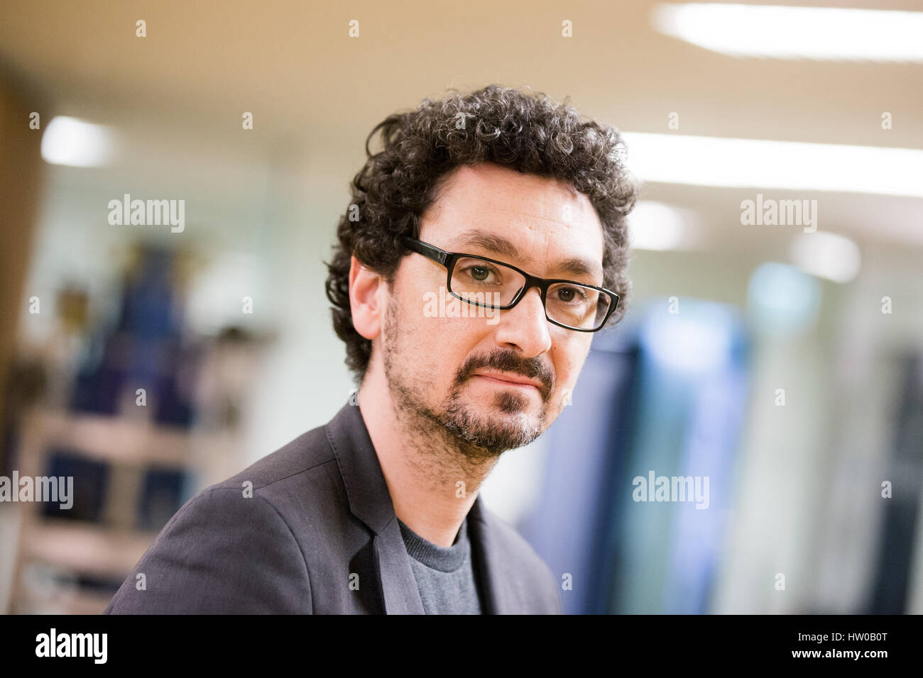 Cologne, Germany. 15th Mar, 2017. The French author David Foenkinos as ...