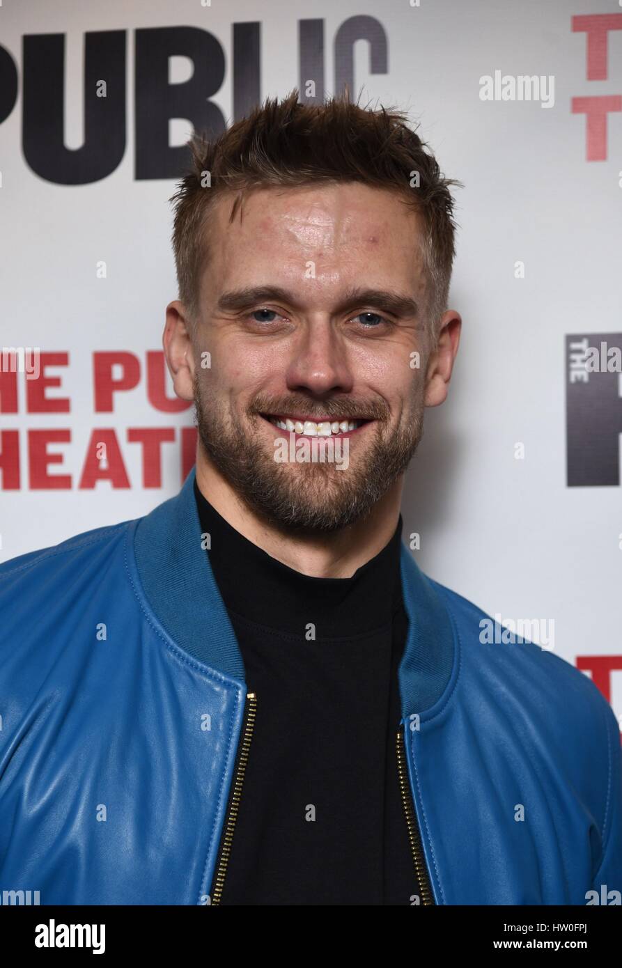 New York, NY, USA. 15th Mar, 2017. Adam Perry in attendance for JOAN OF ARC: INTO THE FIRE Opening Night on Broadway, The Public Theater, New York, NY March 15, 2017. Credit: Derek Storm/Everett Collection/Alamy Live News Stock Photo