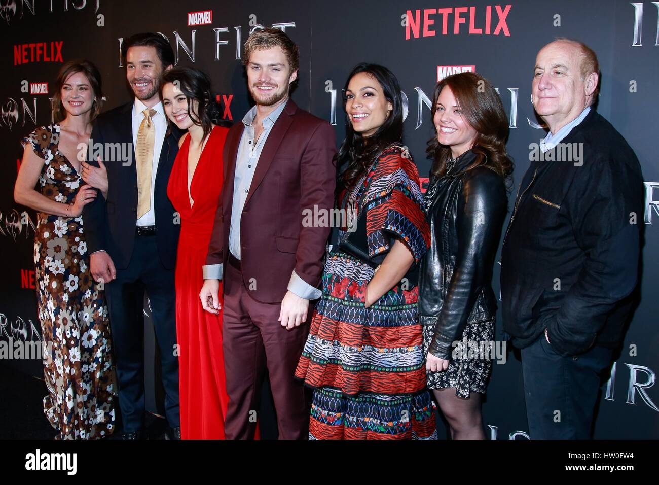 Iron Fist: Jessica Stroup, Tom Pelphrey, Jessica Henwick, Rosario Dawson,  and Finn Jones