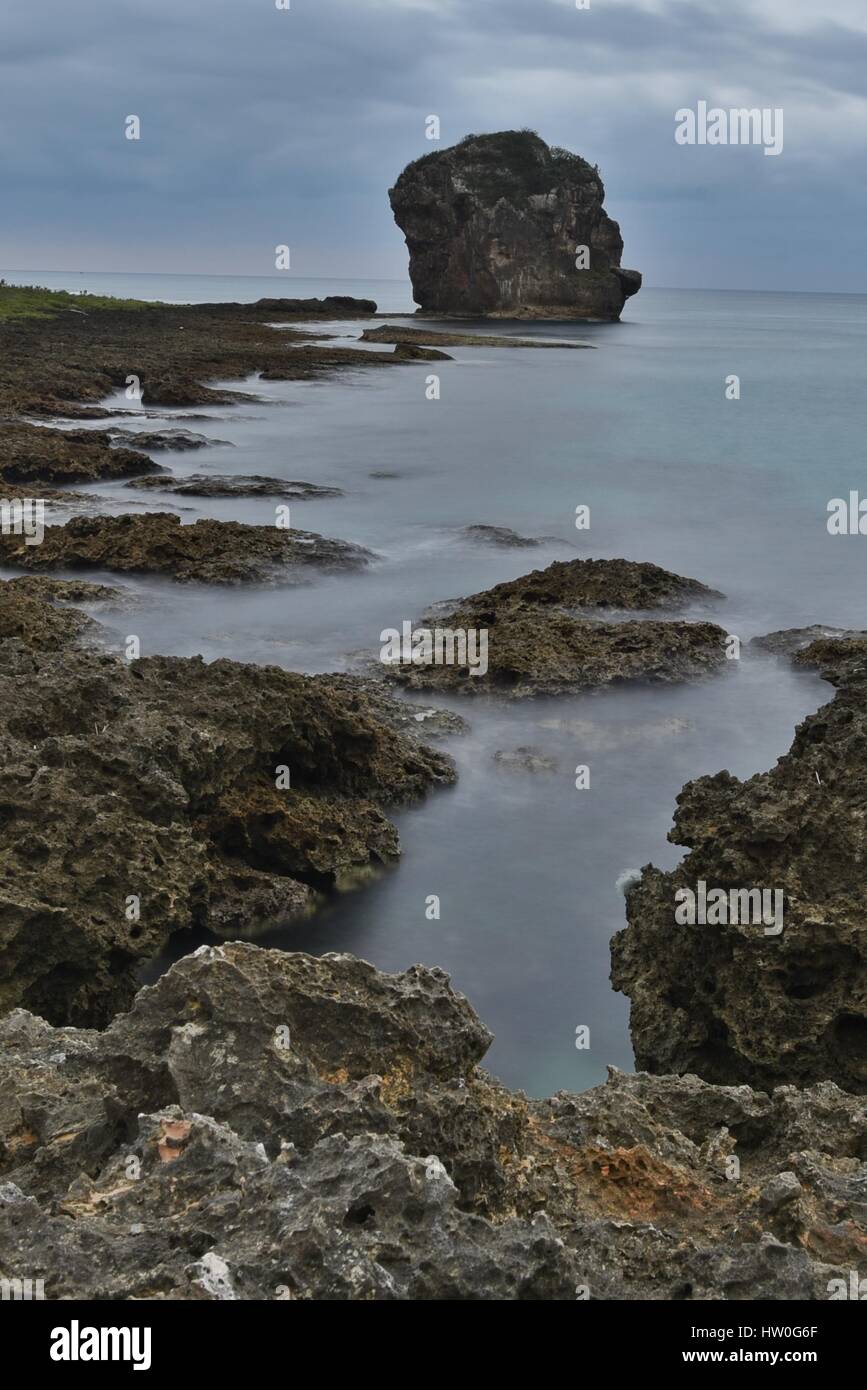 Pingtung. 16th Mar, 2017. Photo taken on March 16, 2017 shows a morning view of the Kenting park in Hengchun Town of Pingtung County, southeast China's Taiwan. Credit: Ou Dongqu/Xinhua/Alamy Live News Stock Photo