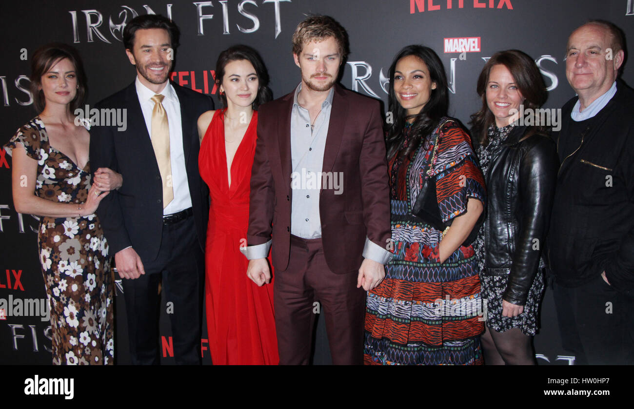 Iron Fist: Jessica Stroup, Tom Pelphrey, Jessica Henwick, Rosario Dawson,  and Finn Jones