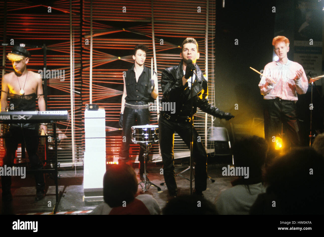 Depeche Mode on 19.11.1984 in München, Munich. usage worldwide Stock Photo Alamy