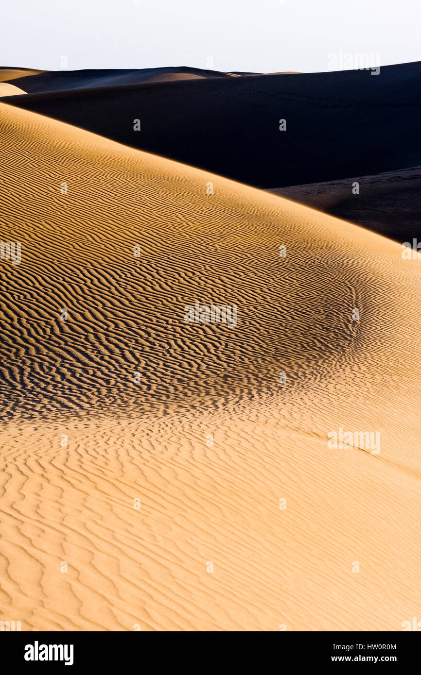 Maspalomas Sand Dunes, Gran Canaria, Canary Islands, Spain Stock Photo