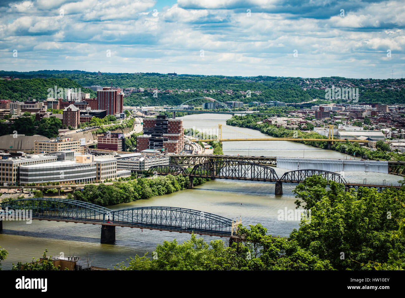 Pittsburgh, PA. downtown area skyline Stock Photo - Alamy