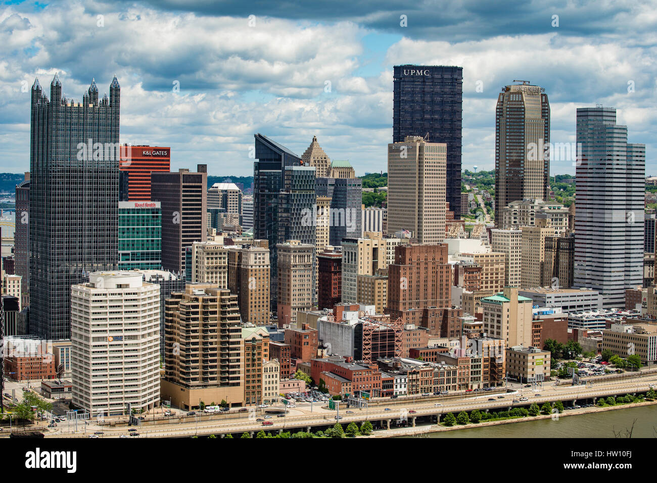 Pittsburgh, PA. downtown area skyline Stock Photo Alamy