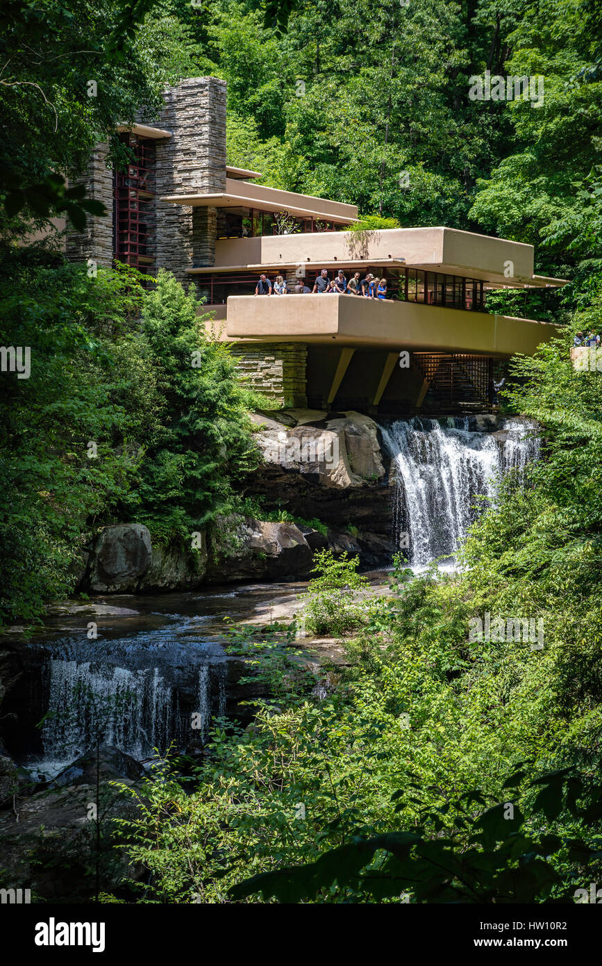 Fallingwater or the Kaufmann Residence is a house designed by architect ...