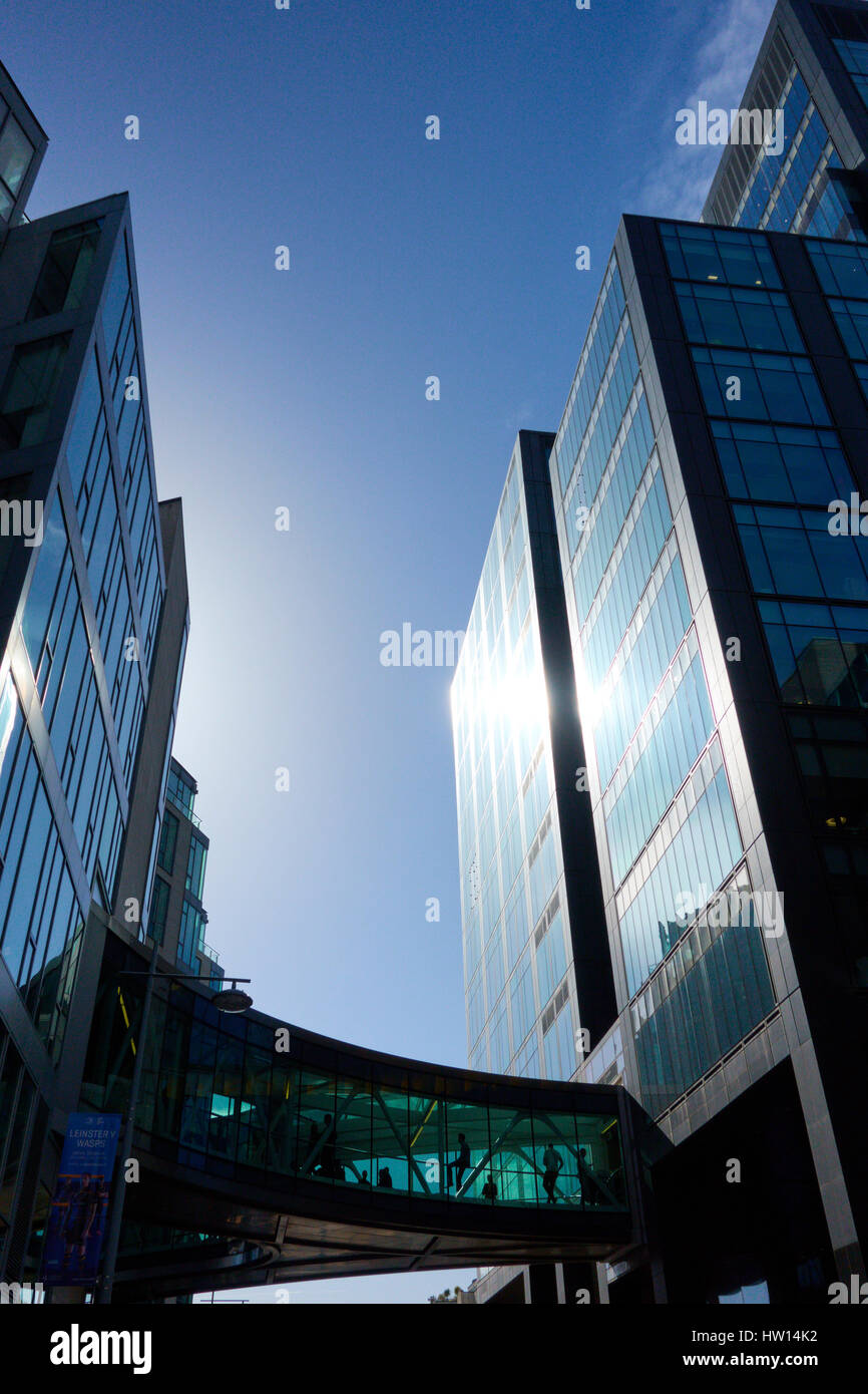 Google's European headquarters building Gasworks House is situated in the docklands area of Dublin, Republic of Ireland Stock Photo