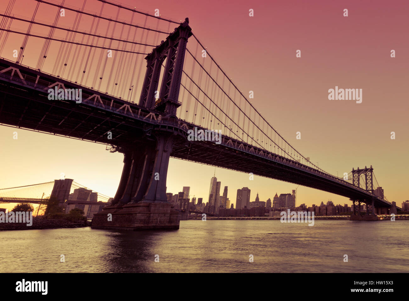USA, New York, New York City, Manhattan Bridge Stock Photo - Alamy