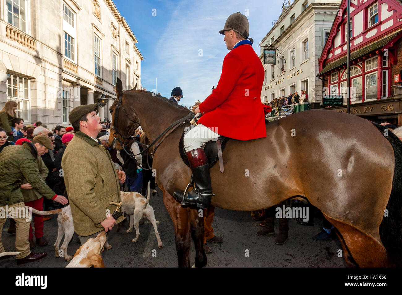 A Huntsman Dressed In Traditional Costume At The Southdown and Eridge