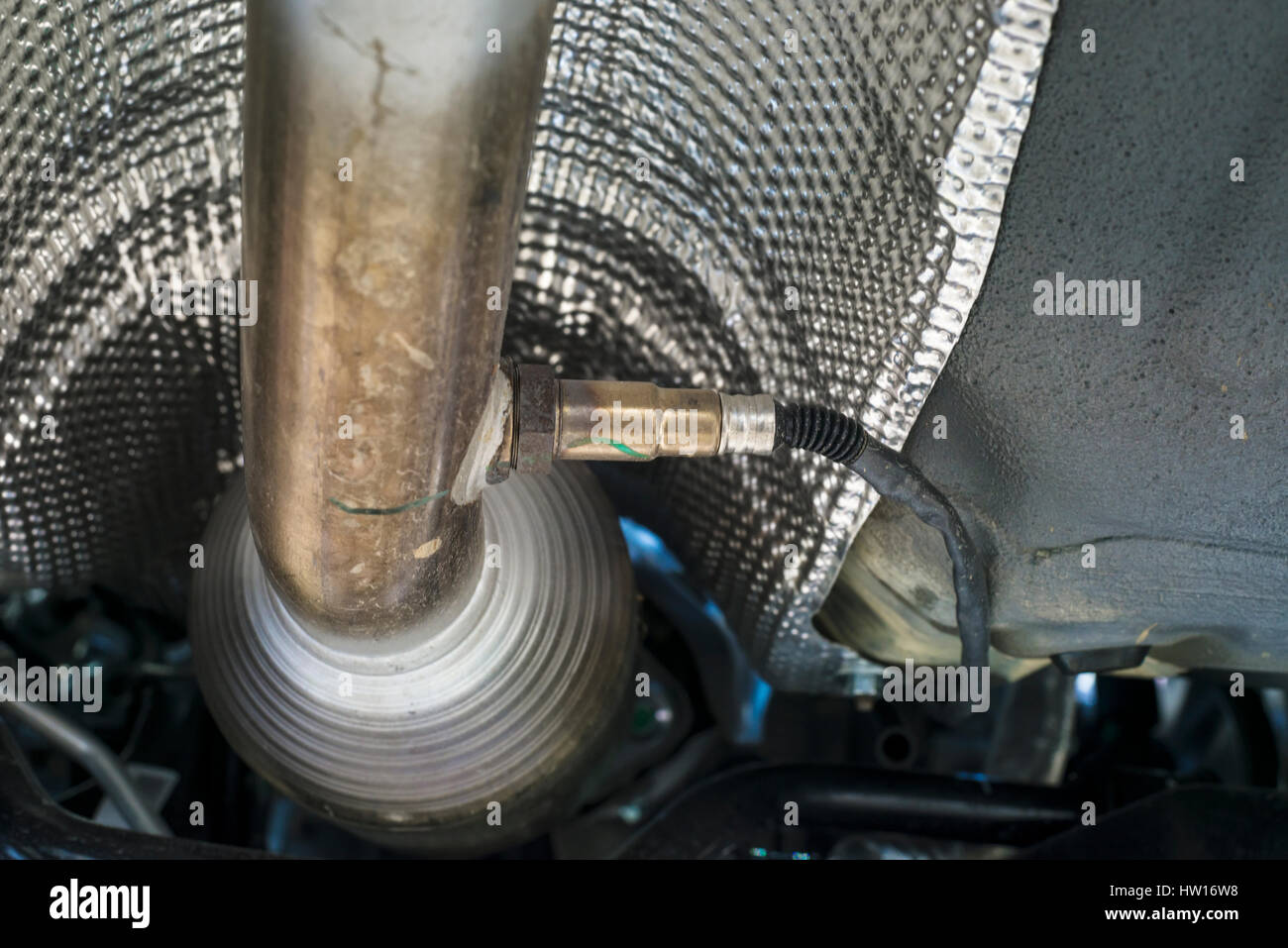 Oxygen sensor with shallow depth of field Stock Photo - Alamy