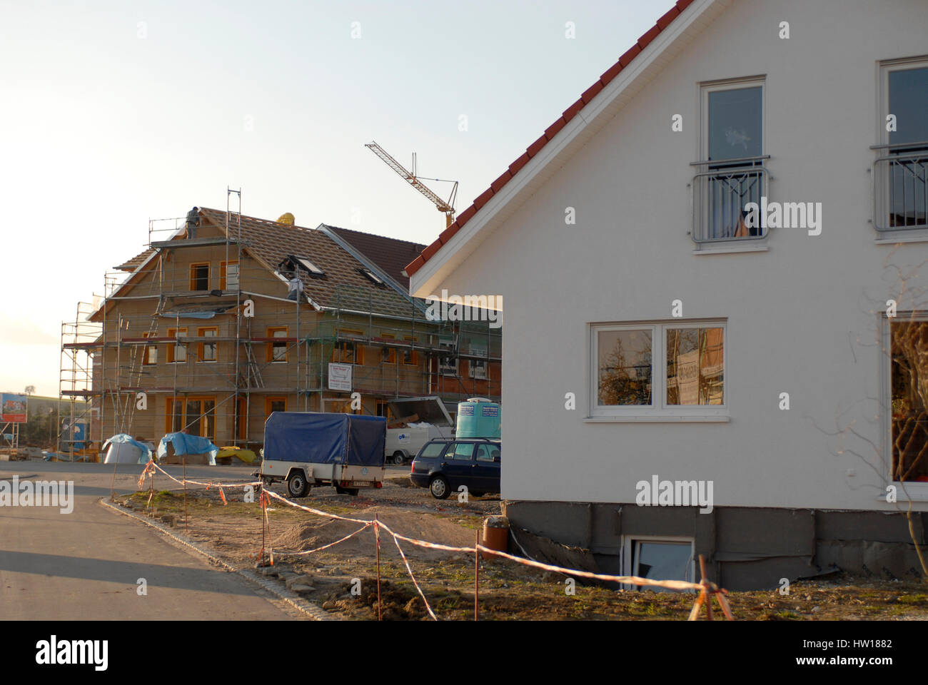 New building area in Vaihingen in the Enz, circle Ludwigsburg, Germany