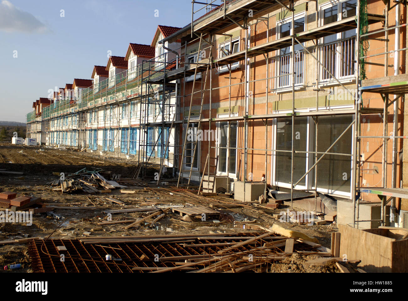 New building area in Vaihingen in the Enz, circle Ludwigsburg, Germany