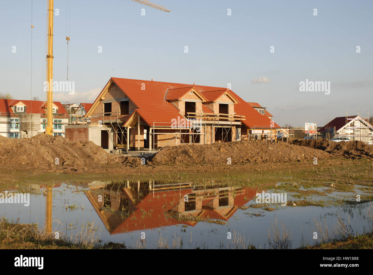 New building area in Vaihingen in the Enz, circle Ludwigsburg, Germany
