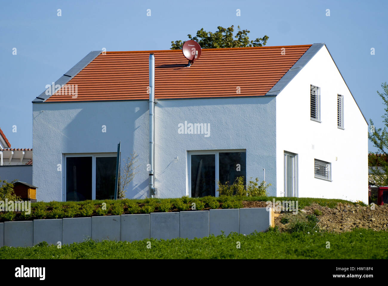 Single-family dwelling, Einfamilienhaus Stock Photo