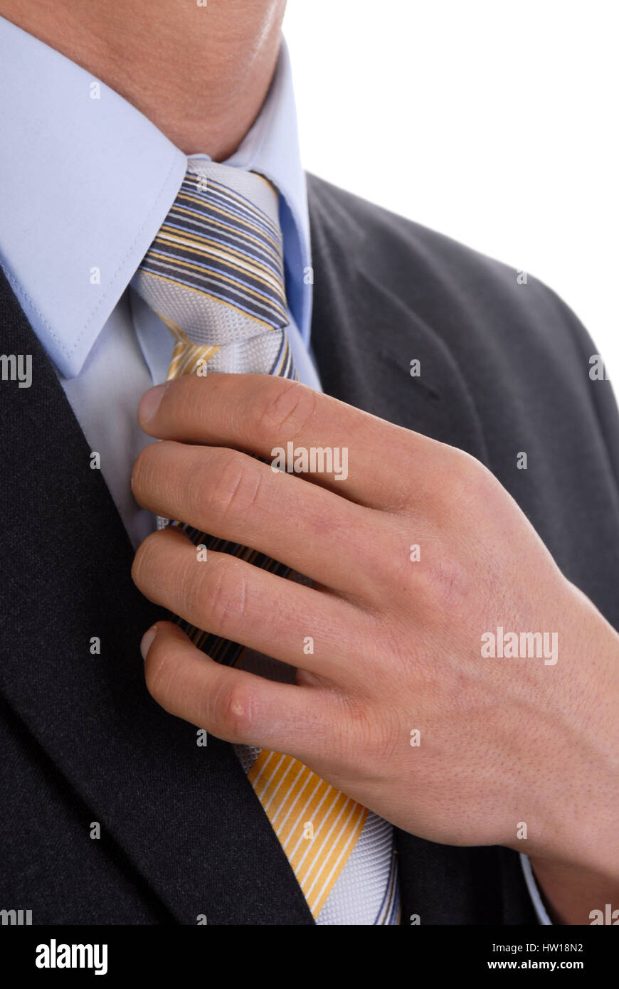 Suit with tie, Anzug mit Krawatte Stock Photo