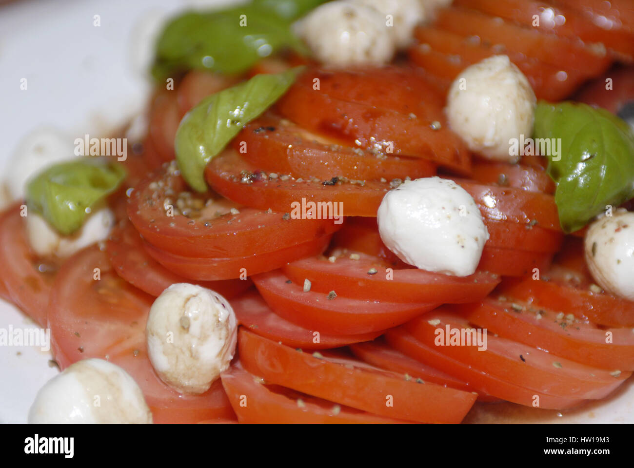 Tomato mozzarella cheese, Tomate Mozzarella Stock Photo Alamy