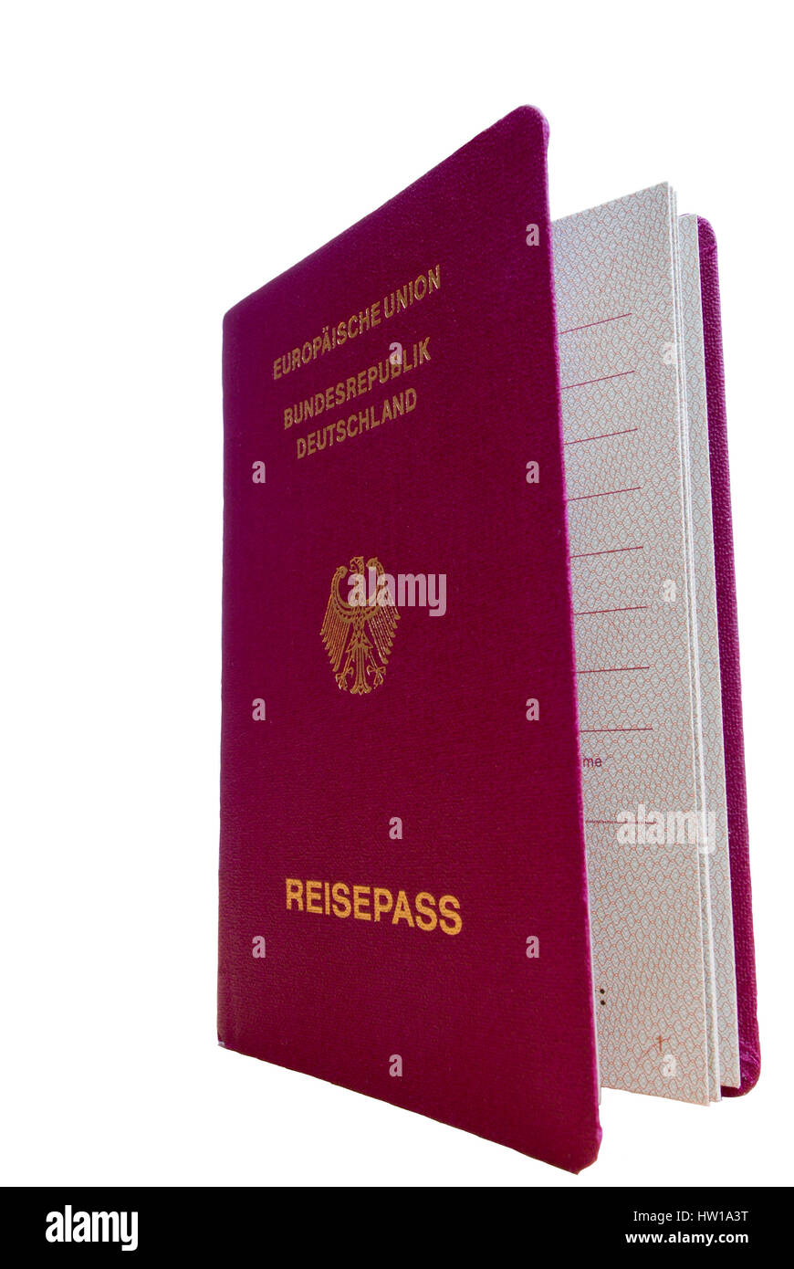 Passport, Reisepass Stock Photo