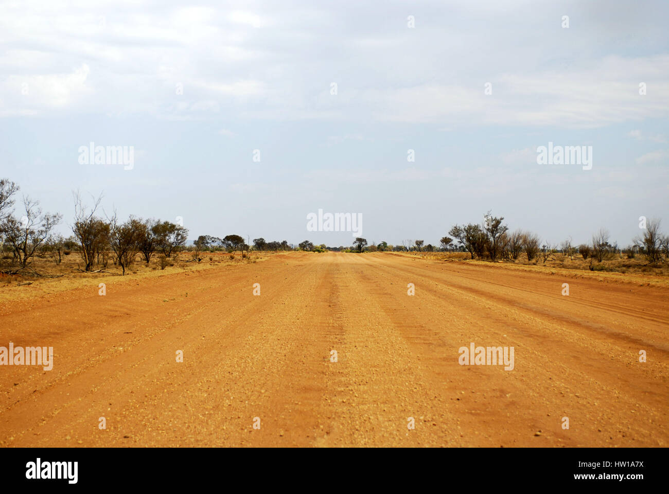 Runway Outback Sandy runway in the out forecastle, Sandpiste im Outback Stock Photo ...
