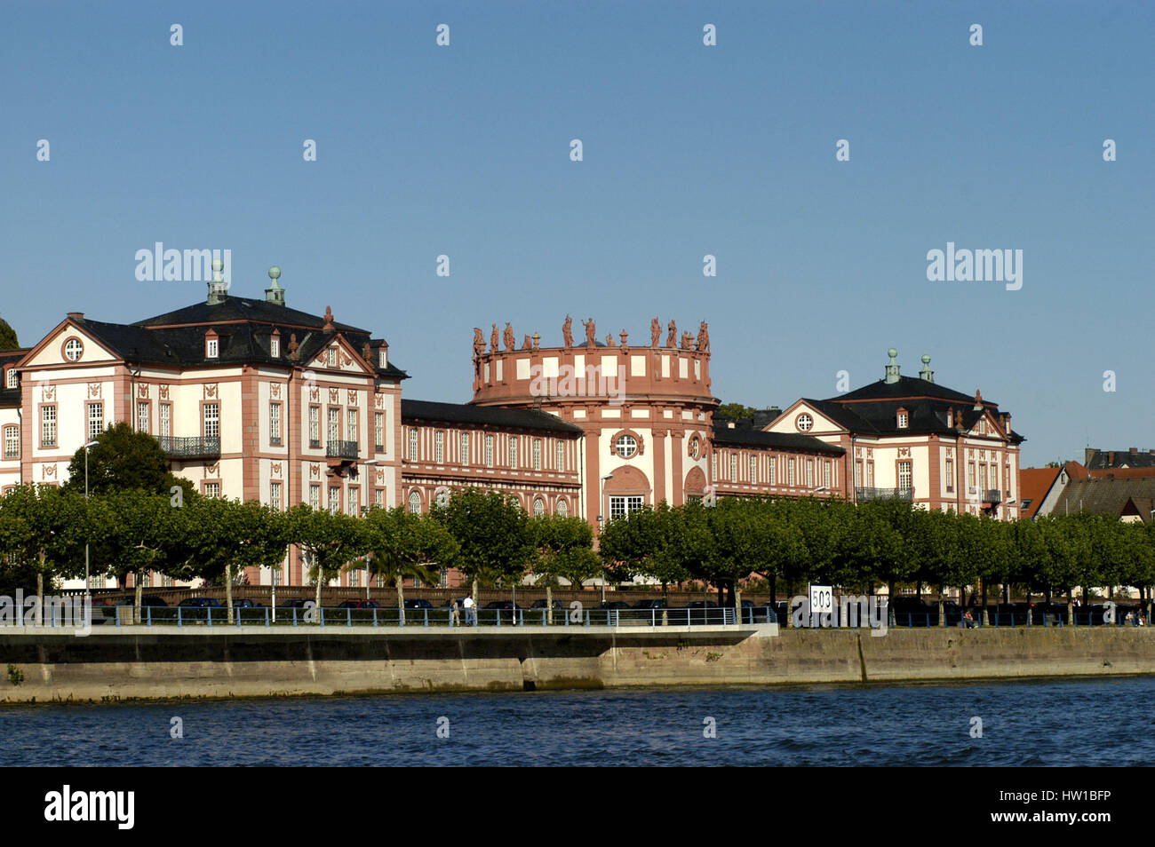 Biebricher castle                                , Biebricher Schloss Stock Photo