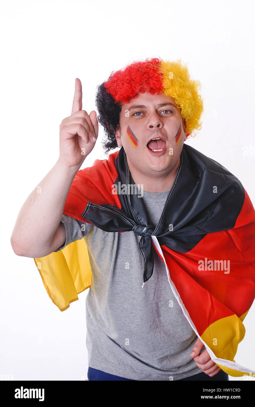 Football fan, Fußballfan Stock Photo Alamy