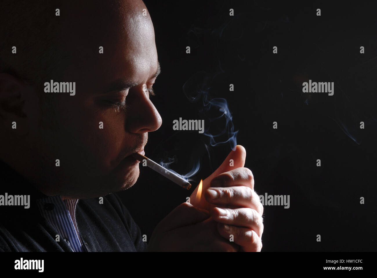 Smoker , Raucher Stock Photo