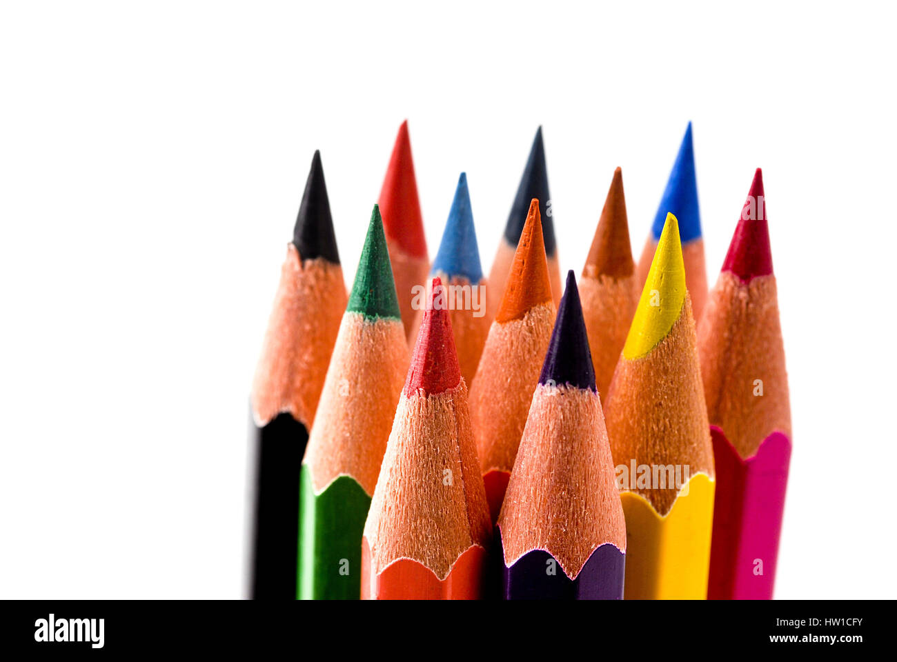 Coloured pencils, Buntstifte Stock Photo Alamy